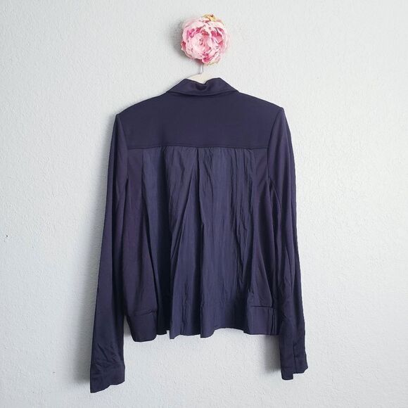 Cabi Navy Blue Chance Full Zip Moto Jacket - Picture 7 of 7